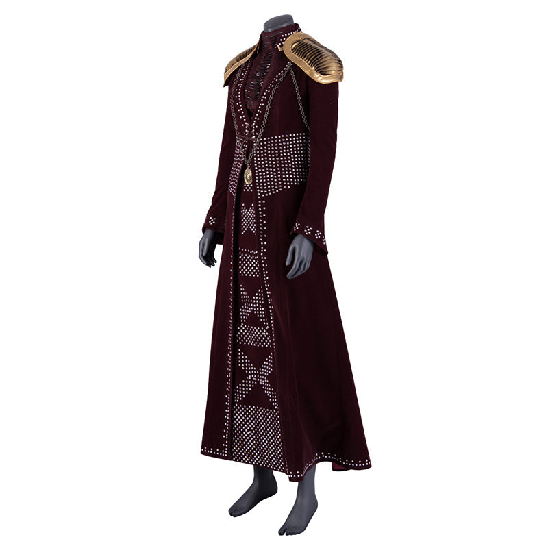 Game of Thrones Cersei Lannister Cosplay Kostüm Halloween Kostüm Outfits Schwarzes Kleid