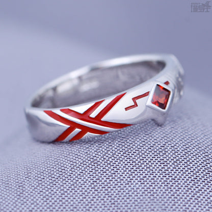 Darling in the Franxx Zero Two 02 S925 Silberring Cosplay Requisiten