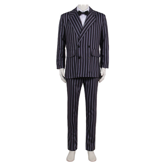 Costume d'Halloween de Charles Addams Mercredi Addams Cosplay