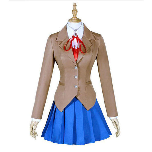 Doki Doki Literature Club Sayori Natsuki Yuri Monika Mädchen Schuluniform Cosplay Kostüm