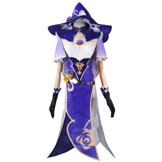 Genshin Impact Lisa Minci Cosplay Costume Lisa Vestito