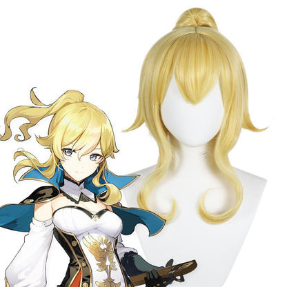 Genshin Impact Jean Qin Perücke blonde Pferdeschwanz Cosplay Perücke