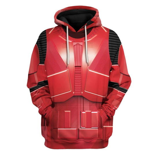 SW Sith Trooper Halloween Hoodies Rote Sturmtruppen Cosplay Sweatshirt