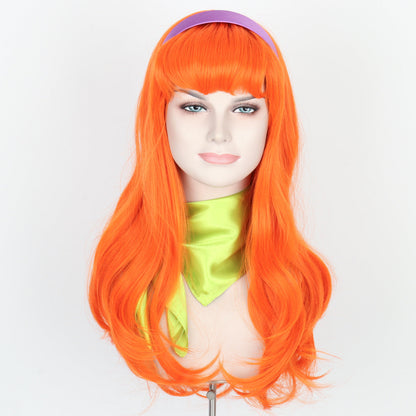 Daphne Scooby Doo Perücken niedliches oranges Cosplay Haar