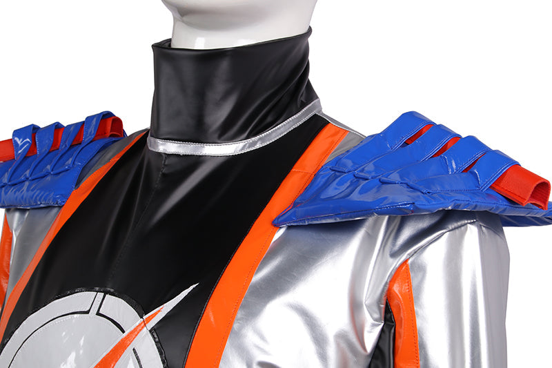 Gogo Sentai Boukenger Superhelden Jumpsuit Bouken Silber Cosplay Kostüm