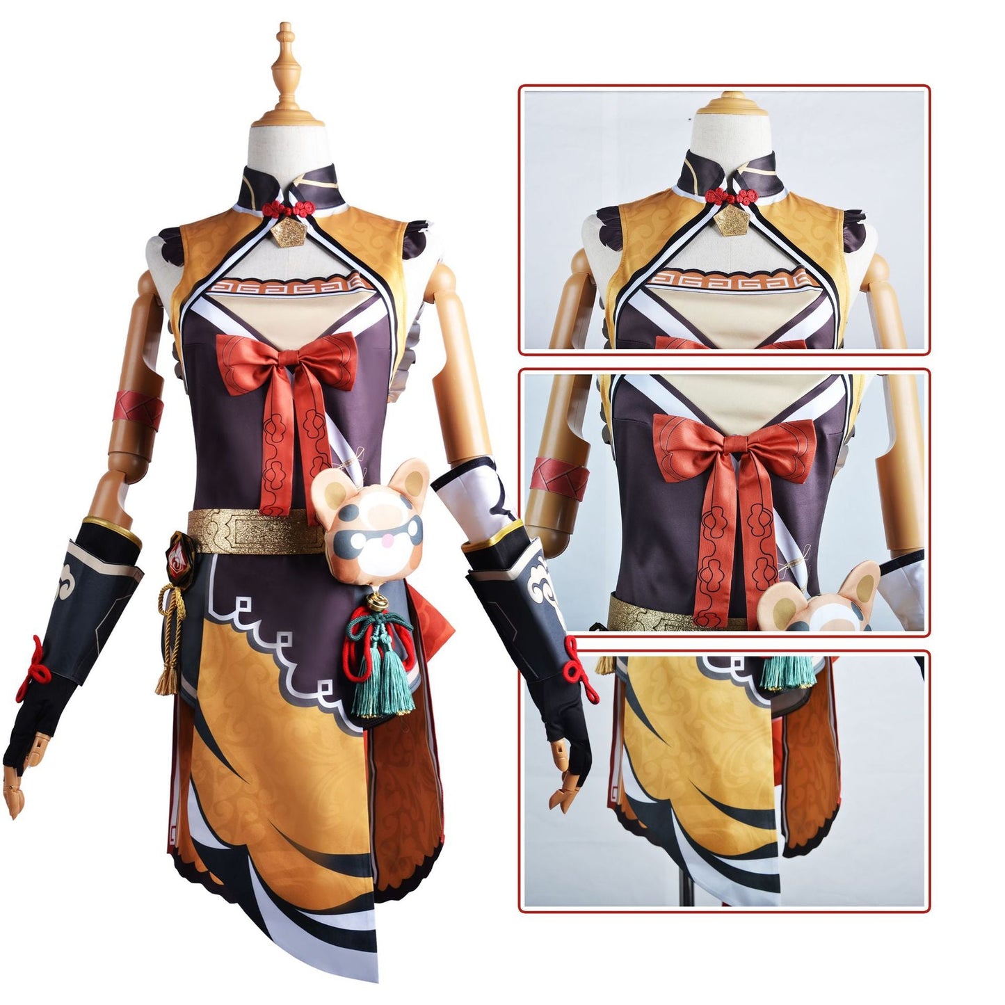 Jeu Genshin Impact Xiangling Tenues Halloween Carnaval Costume Cosplay Costume