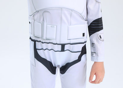 Kinder Weißer Stormtrooper Kostüm SW Stormtrooper Halloween Cosplay Jumpsuit