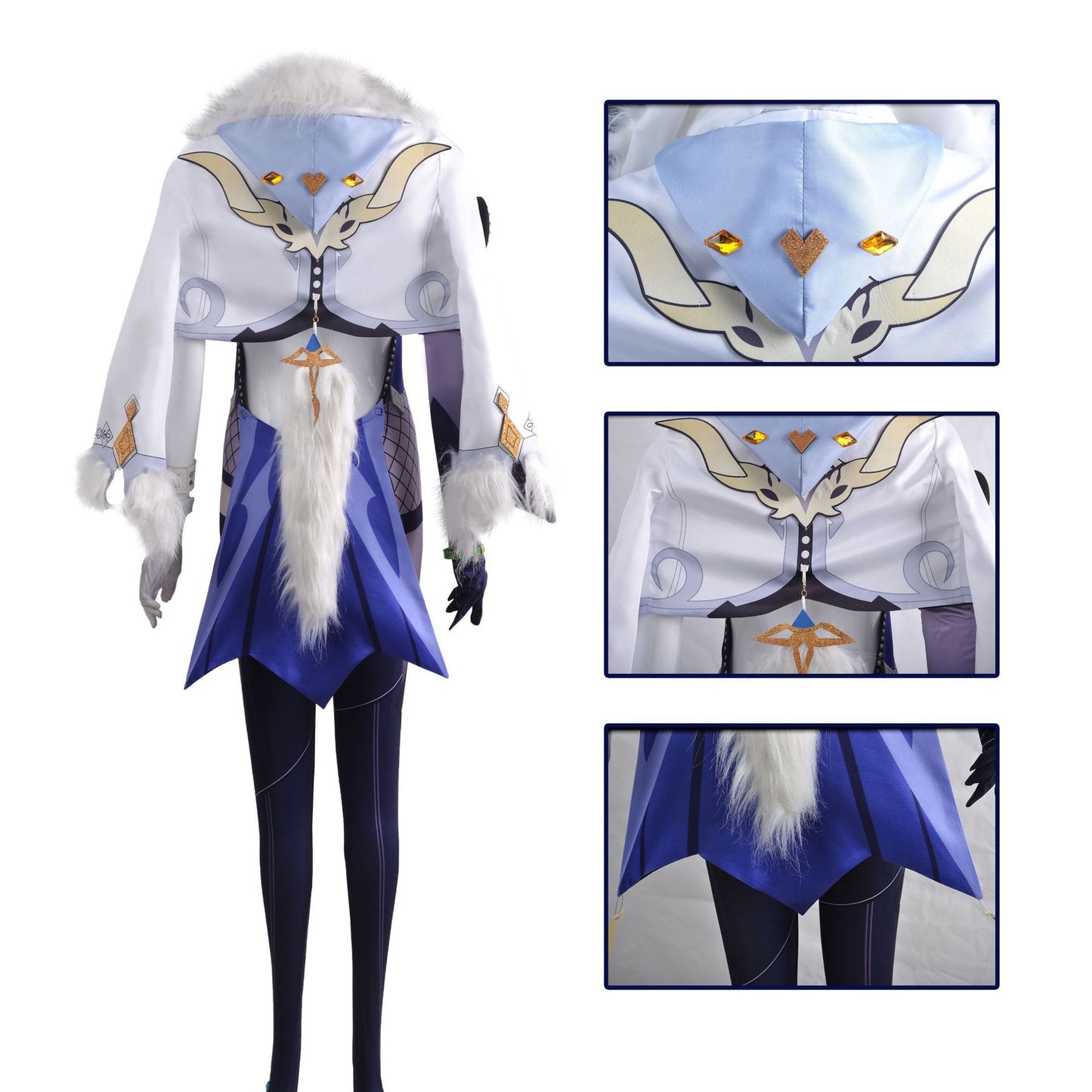 Genshin Impact Yelan Cosplay Kostüm Outfits Halloween Karneval Anzug