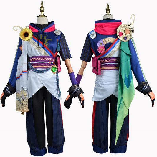 Genshin Impact Tighnari Cosplay Kostüm Hoodie Hosen Set