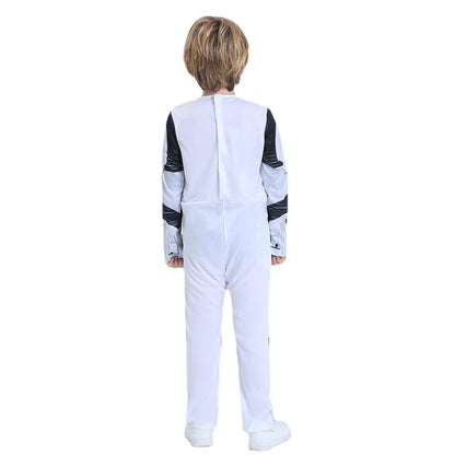 Kinder Weißer Stormtrooper Kostüm SW Stormtrooper Halloween Cosplay Jumpsuit