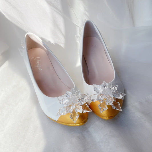 Cardcaptor Sakura: Clear Card Sakura Kinomoto Ice Snow Angel OP Weiß Cosplay Schuhe