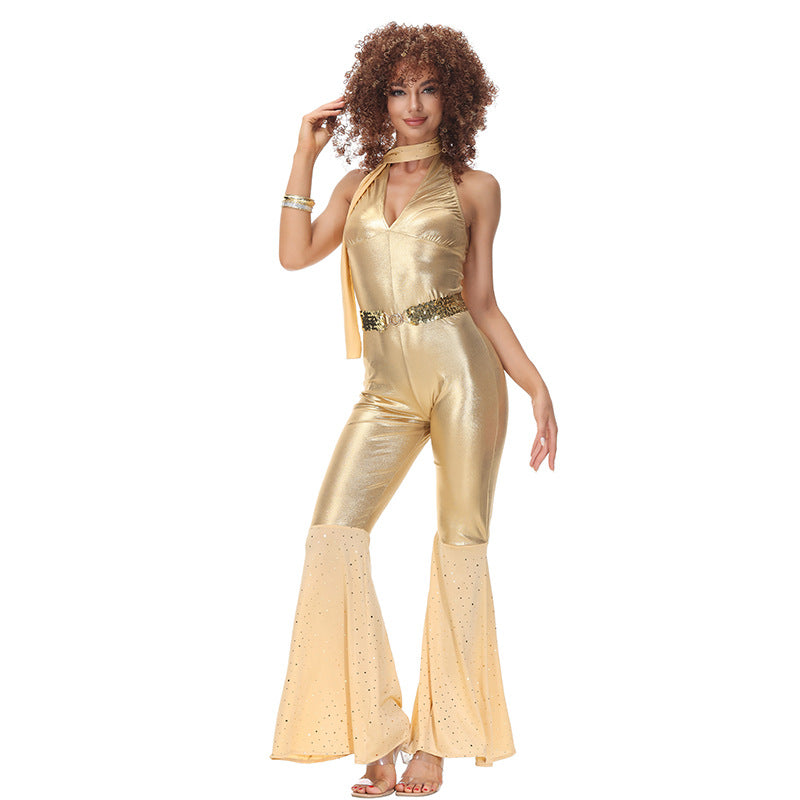 Gold Foxxy Cleopatra Kostüm Austin Powers Halloween weibliches Kostüm