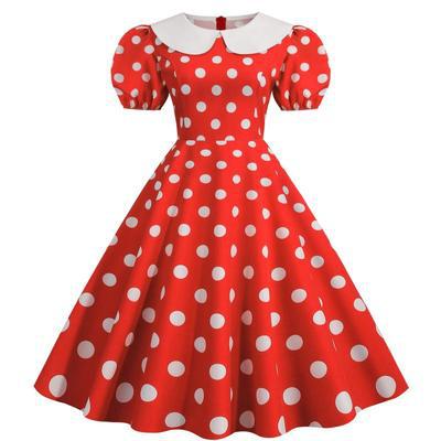 Betty Boop Polka Dot Dress Halloween Cosplay Outfit für Erwachsene