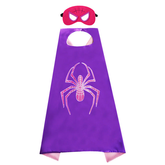 Ghost Spider Kostüm Gwen Halloween Cape für Kinder