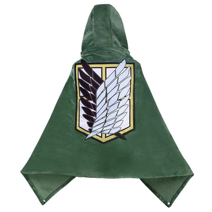 Attack on Titan Shingeki no Kyojin Advancing Giants Green Cape Cloak Cosplay Kostüm