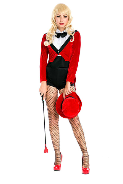 Costume da domatore di leoni da circo Vestito sexy di Halloween per donne Cosplay