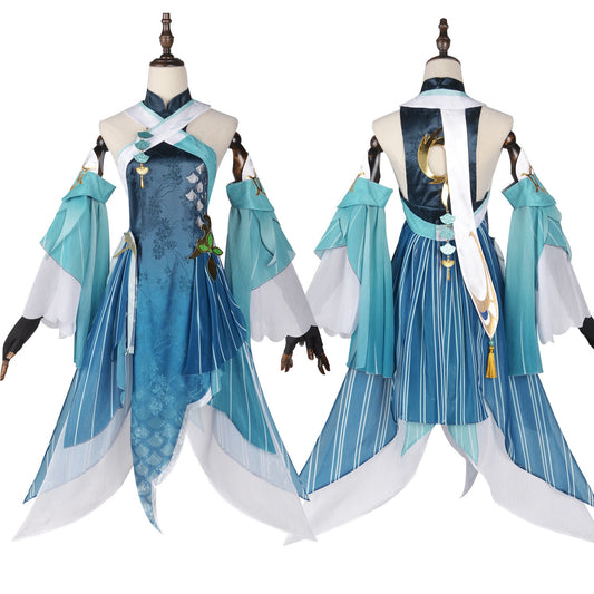 Spiel Genshin Impact Madame Ping Cosplay Kostüm Damenkleid