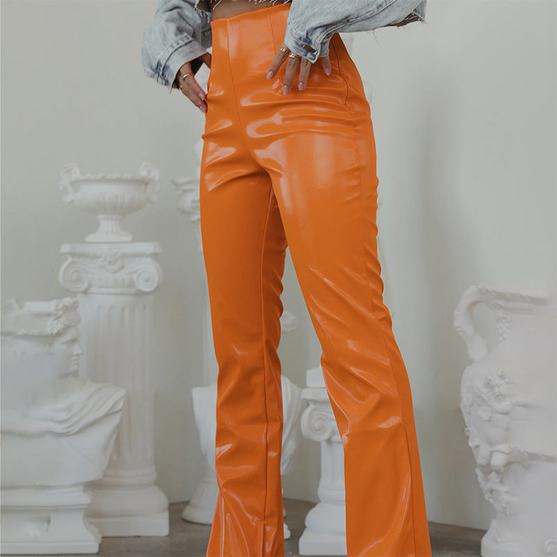 Foxxy Cleopatra Orange Kostüm Halloween Cosplay Lederhose für Frauen