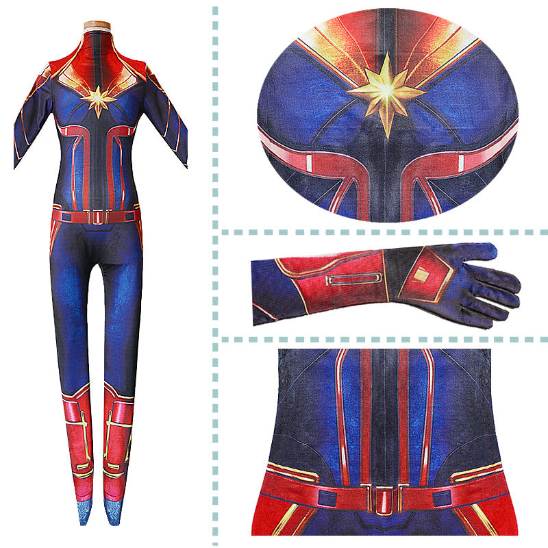 Avengers 3 Infinity War Captain Marvel Ms Marvel Overall Cosplay Kostüm