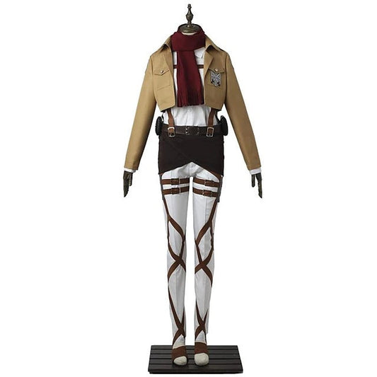 Attack on Titan Shingeki no Kyojin Mikasa Akkaman Mikasa Ackerman Survey Corps Cosplay Kostüm