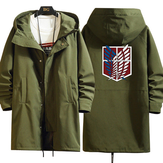 Attack on Titan Shingeki no Kyojin Green Long Coat Cosplay Kostüm