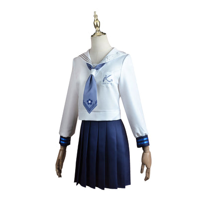 Genshin Impact Kamisato Ayaka Schuluniform Cosplay Kostüm