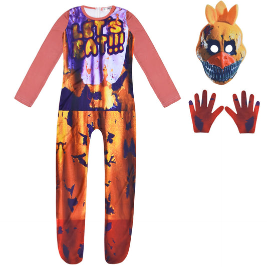 Fnaf Nightmare Chica Halloween Kostüm für Kinder