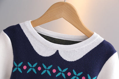 Frozen Anna Sweater Einfache Storybook-Charakterkostüme Kleine Mädchen Halloween Cosplay Kleid