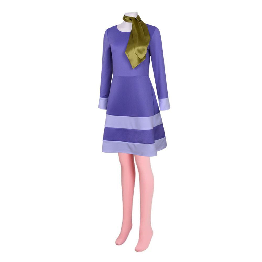 Daphne Blake Kostüm Scooby Doo lila Kleid Halloween Cosplay Anzug