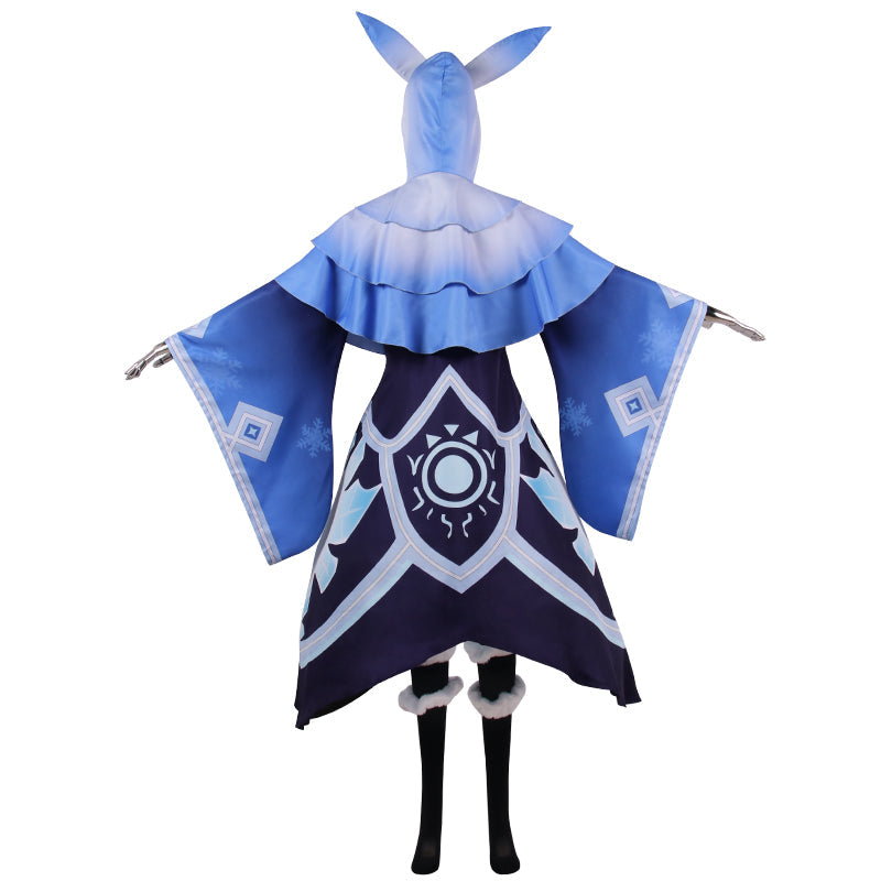 Genshin Impact Cryo Abyss Mages Cosplay Kostüm