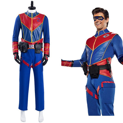 Henry Danger Captain Man Halloween Kostüm für Erwachsene Anzug