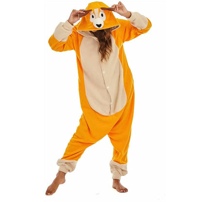 Bluey Bingo Onesie Halloween Pyjama Set Nachtwäsche Cosplay für Erwachsene