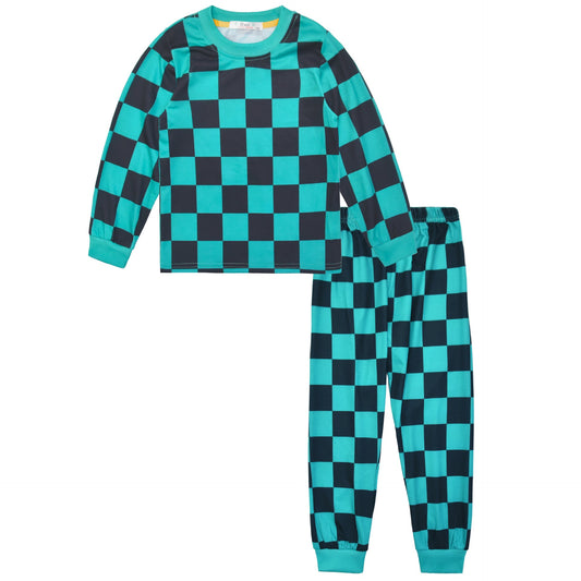 Tanjiro Kinder Jungen Mädchen Cosplay Pyjama Sets