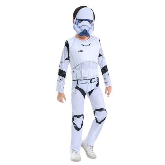 Kinder Weißer Stormtrooper Kostüm SW Stormtrooper Halloween Cosplay Jumpsuit