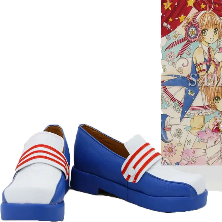 Card Captor Sakura Sakura Kinomoto Navy Cosplay Schuhe Stiefel