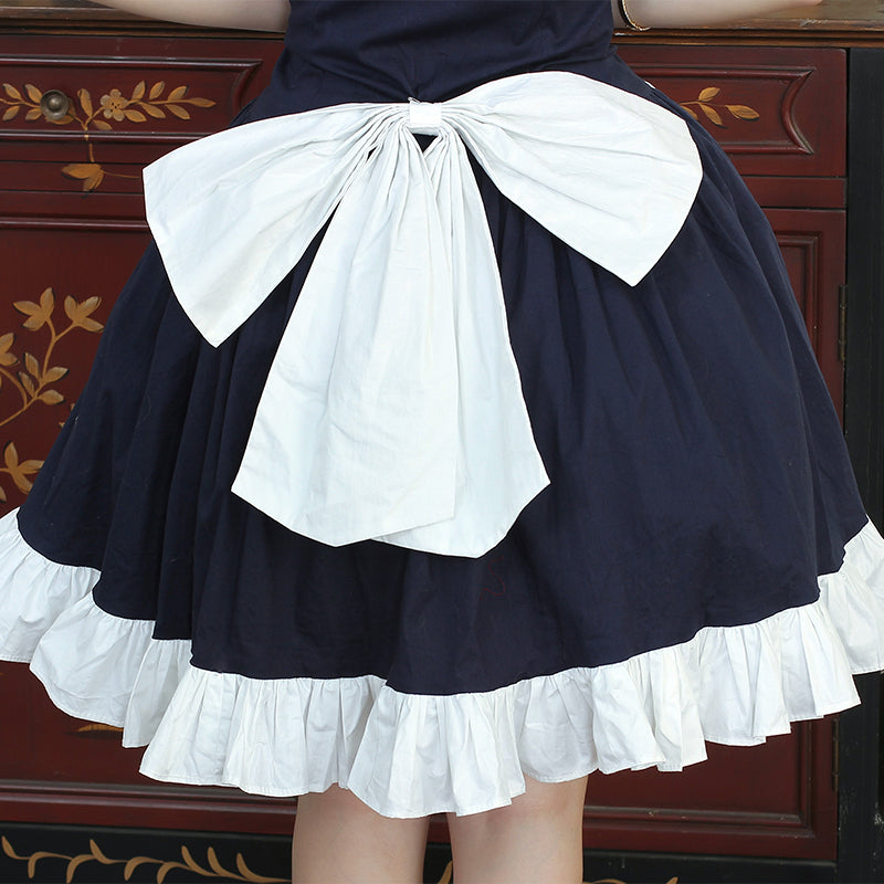 Costume cosplay Chobits Chii Eruda Blue Maid Dress