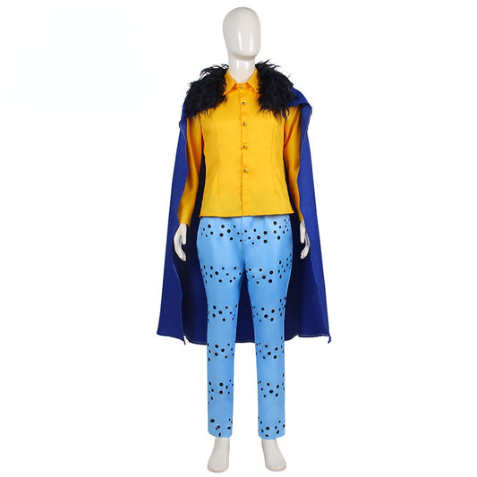 One Piece Law Onigashima Raid Outfit Trafalgar D Water Law Halloween Cosplay Kostüm