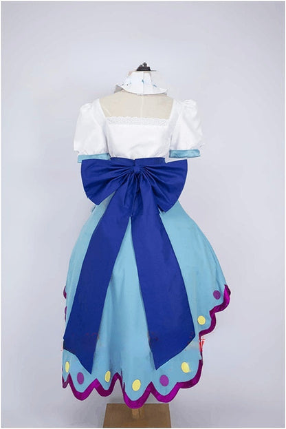 Cure Spicy Pretty Cure Cosplay Kostüm Leckere Party Pretty Cure Blaues Kleid für Erwachsene