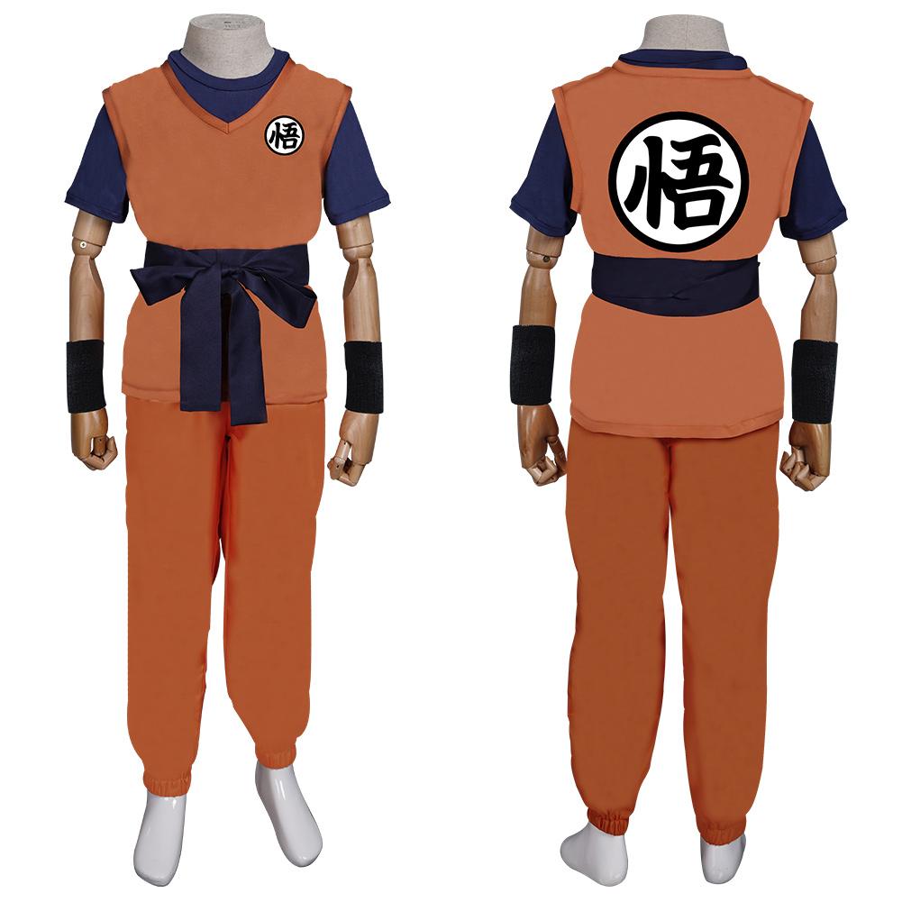 Dragon Ball Son Goku Kinder Kinder Outfits Halloween Karneval Anzug Cosplay Kostüm