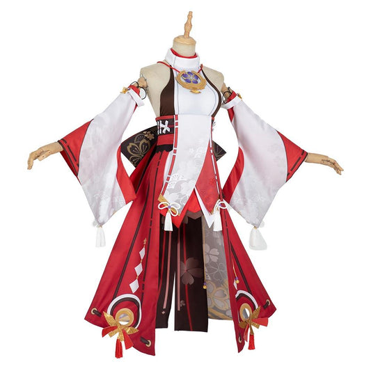 Genshin Impact Yae Miko Tenues Halloween Carnaval Costume Cosplay Costume