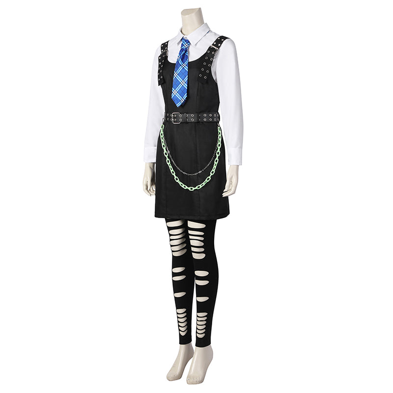 Frankie Stein Cosplay Kleid Frankie Monster High Live Action Halloween Kostüm