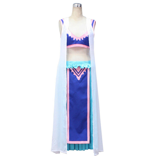 One Piece Miss Wednesday Kostüm Prinzessin Vivi Cosplay Blaue Outfits Kleid