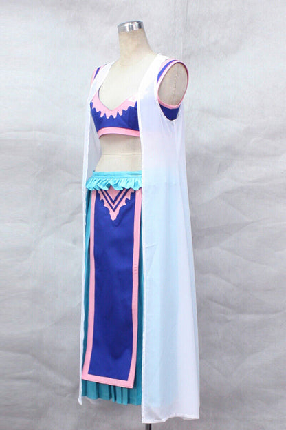 One Piece Miss Wednesday Kostüm Prinzessin Vivi Cosplay Blaue Outfits Kleid